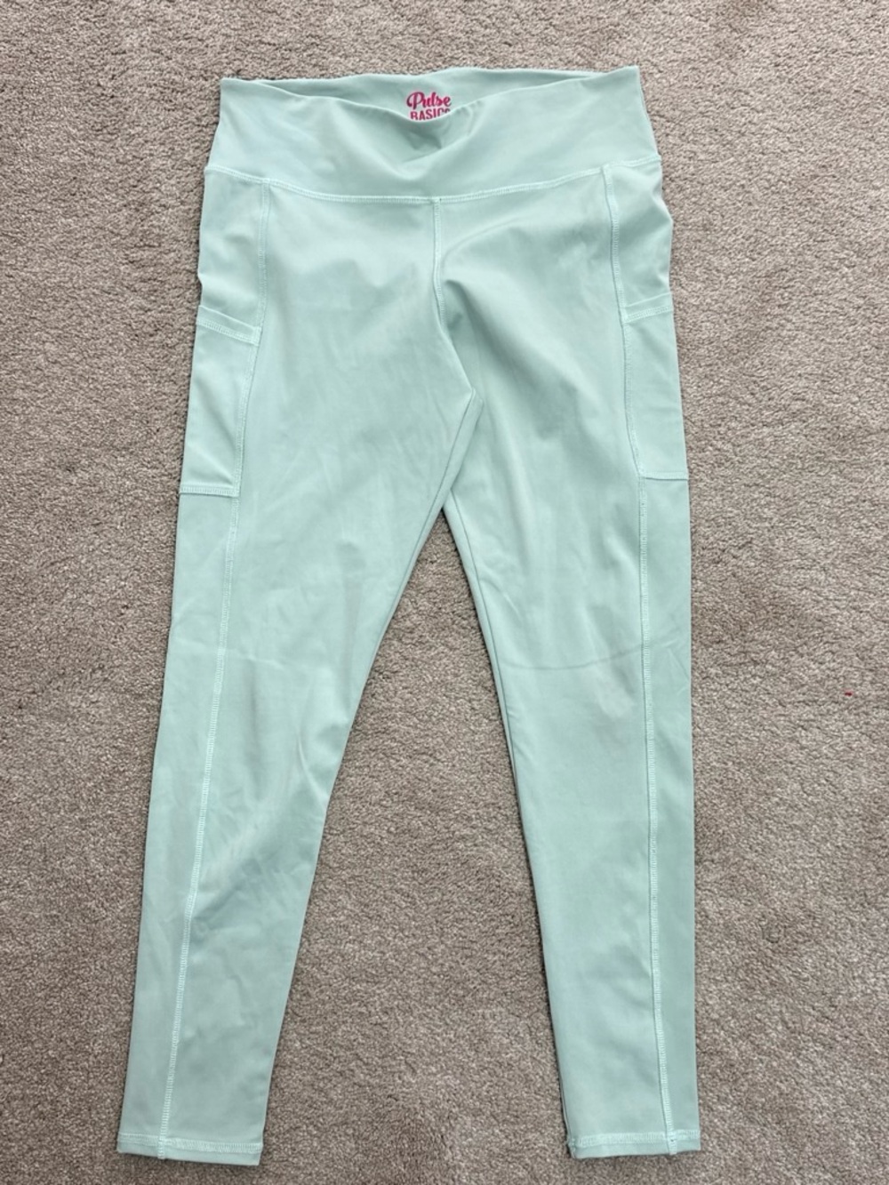Pulse Mint Leggings with Side Pockets